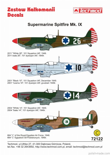 72122 Spitfire Mk. IX - 48-49 Izrael/Egipt