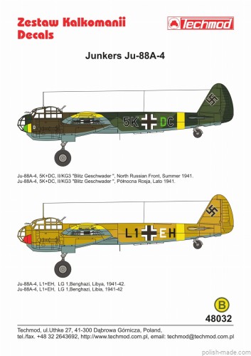 48032 JUNKERS Ju-88A-4 - 1941-42