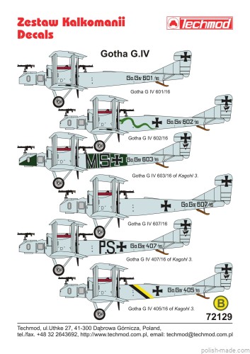 72129  Gotha G.IV - Niemcy
