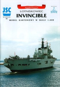 JSC-061 - HMS INVICIBLE lotniskowiec - 1/400