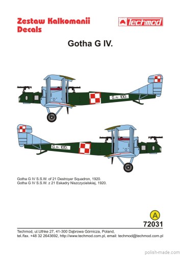 72031  Gotha G.IV (SSW) - Polska
