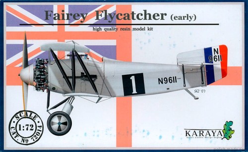 samolot myśliwski FAIREY FLYCATCHER - wczesny - 1/72