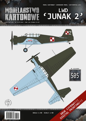 MK-505 - LWD 'JUNAK 2' - 1/50 model kartonowy