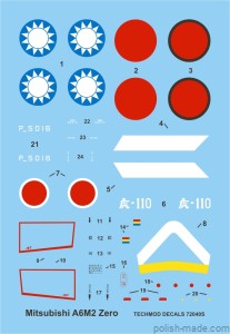 72040 Mitsubishi A6M2 Zero Model 21