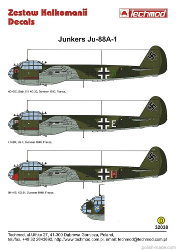 32038 Junkers Ju-88A-1 - 1940