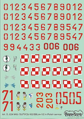 D72024 MiG-15UTI/CS-102/SBLim-1/2 in Polish service