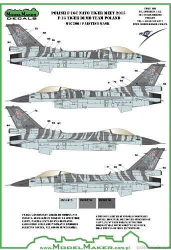 MD72061A Polish F-16C NATO Tiger Meet 2015