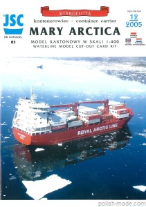 JSC-083 - MARY ARCTICA kontenerowiec - 1/400