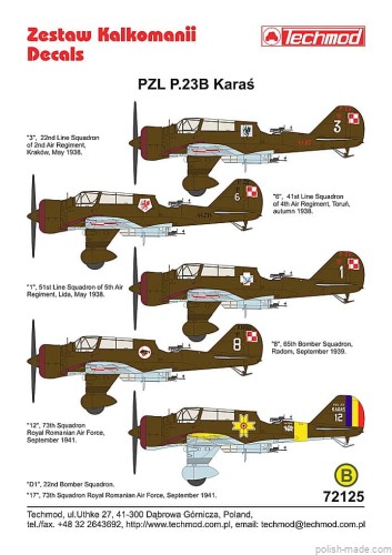 72125  PZL P.23B KARAŚ
