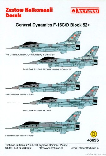 48096 F-16C/D Block 52+ - Polska