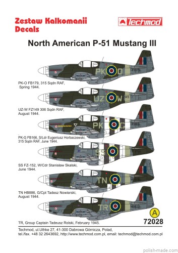 72028 P-51 Mustang III - Polskie Dyw. 44-45'