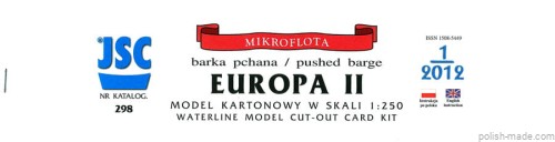 JSC-298 - EUROPA II barka pch. - 1/250