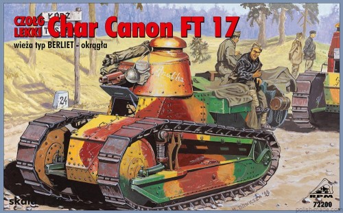 Char Canon FT 17 czołg lekki - 72200 -1/72