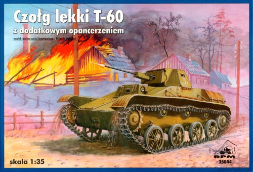 T-60 z dod. opanc. - 1/35 model plastikowy