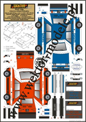 FIAT 126p Policja i Straż Pożarna - mini 07 - 1/32