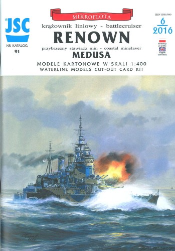 JSC-091 - HMS RENOWN krążownik l. / MEDUSA stawiacz min - 1/400