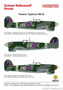 48043 Hawker Typhoon Mk. IB - 1943