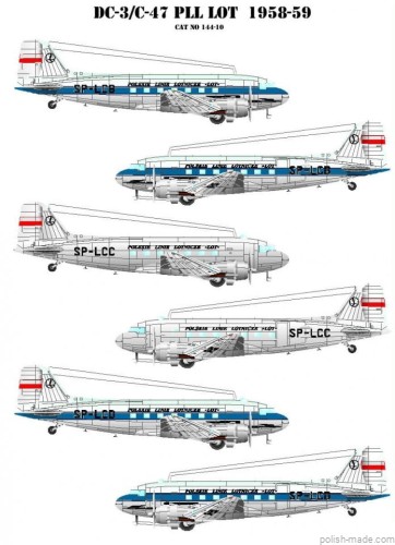 K - DC-3/C-47 PLL LOT (1958-59) - 1/144