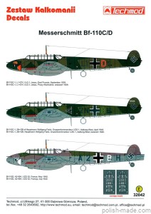 32042 Messerschmitt Bf-110C/D - 1939-40