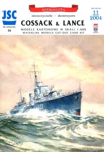JSC-034' - HMS COSSACK / LANCE - 1/400