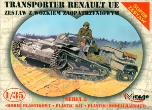 RENAULT UE transporter z wózkiem - 1/35