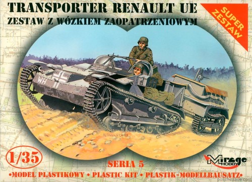 RENAULT UE transporter z wózkiem - 1/35