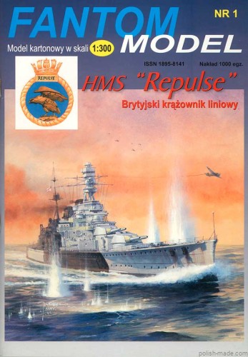 FM-01 HMS 'REPULSE 41' krążownik lin. - 1/300