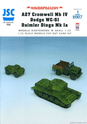 JSC-722 - A27/WC-51/DINGO Mk.Ia - 1/72
