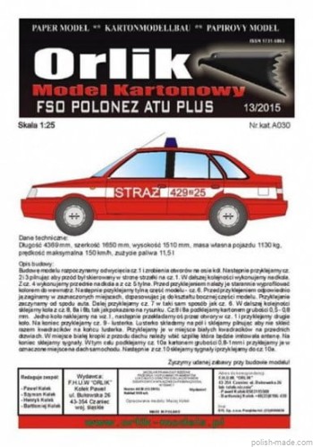 FSO POLONEZ ATU PLUS Straż - A030 - 1/25