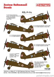 72120 PZL P.11C - Polska 1936-39