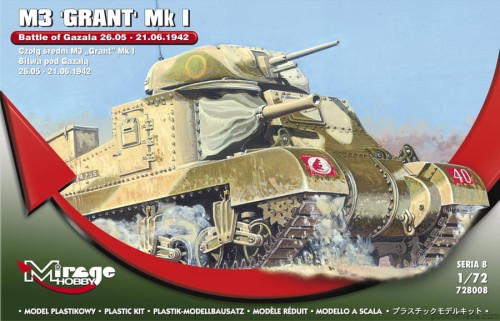 M3 GRANT Mk.I 'GAZALA 42' - 728008 - 1/72