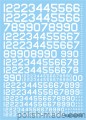 72108 numery kodowe i seryjne lot.amer. - białe