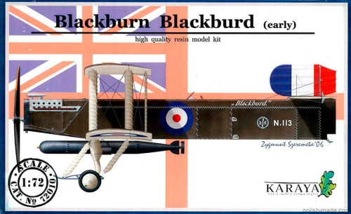 samolot torpedowy BLACKBURN BLACKBURD - prototyp - 1/72